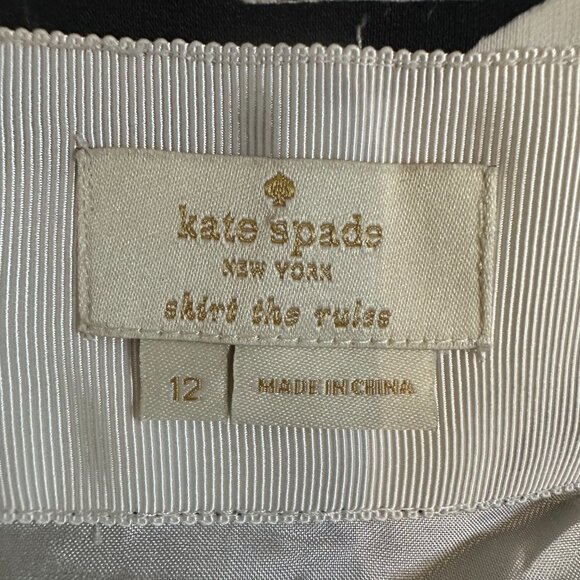 Kate Spade Make Magic Blot Dot Midi Skirt A Line Inkblot Preppy Chic - 12 - Picture 6 of 6